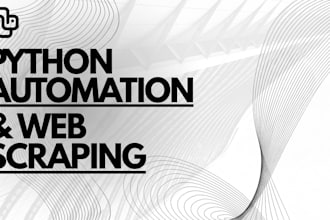 write custom python automation scripts and web scrapers