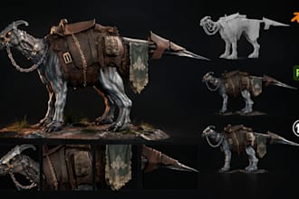 create 3d environments and concept art for games and movies