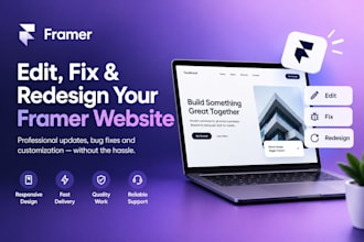 edit framer template fix your framer landing page update or fix framer website