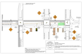 draft florida and georgia traffic control plans in autocad