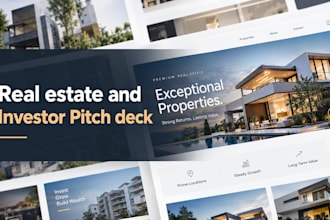 design portfolio pitch deck architectural presentation real estate investor deck