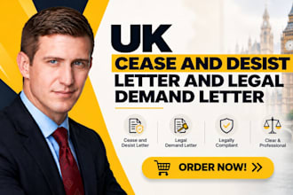 draft a UK cease and desist letter and legal demand letter as a UK solicitor
