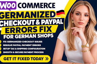 fix woocommerce germanized checkout and paypal errors for german shops