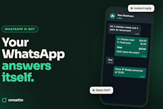 build a whatsapp ai bot that answers, books and takes orders for you