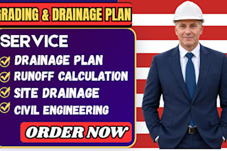 create professional grading plan, drainage plan and civil site plan