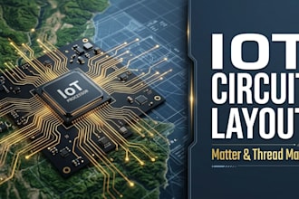 handle matter over thread iot circuit layout and schematic capture