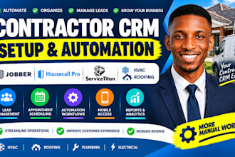 setup jobber housecall pro servicetitan hvac roofing CRM automation