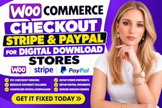 fix woocommerce checkout, stripe and paypal for digital download stores
