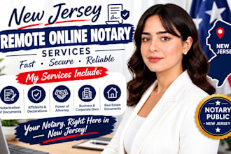 be your certified new jersey notary public and mobile loan signing agent