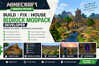 build fix  house bedrock modpack developer spawn villages modpack developer