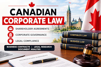 research canadian corporate law and shareholder agreements, business contracts