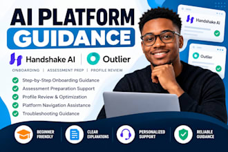 provide handshake ai and outlier onboarding and assessment preparation support