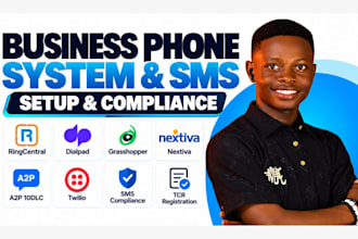 setup ringcentral dialpad grasshopper a2p 10dlc nextiva sms compliance approval