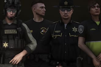 create fivem clothing, eup uniform retextures, add on clothing pacaks, gta 5 rp