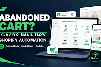 set up klaviyo abandoned cart email flow for shopify store