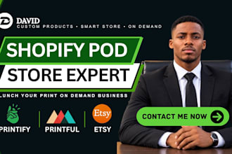 build a shopify print on demand store with printify and printful