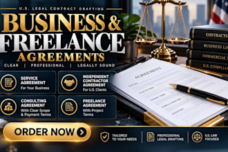 prepare an independent contractor agreement to ensure US 1099 compliance
