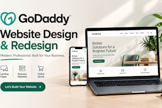 design godaddy website redesign godaddy landing page for business online store