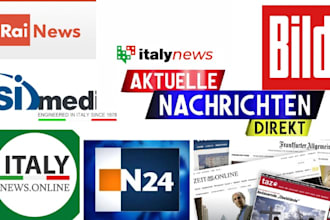 publish your article on top german, italian media outlets