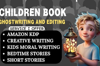 do children book writing,kids book ghost writing and stories children