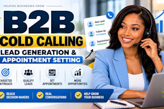 do b2b cold calling, janitorial lead generation and appointment setting