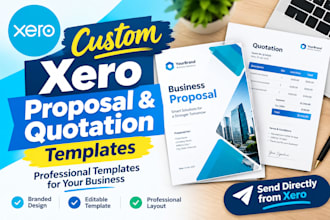 design custom xero proposal and quotation templates