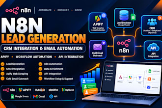 n8n lead generation n8n crm integration apify cold email outreach n8n expert