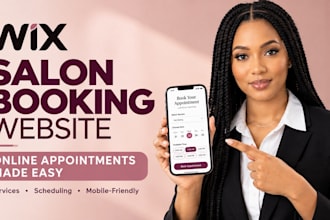 create wix booking website for beauty salons with online appointments