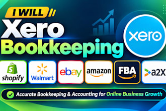 xero bookkeeping shopify walmart ebay amazon fba ecommerce store accounting a2x
