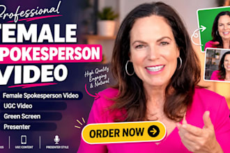 female spokesperson actor for spokesperson video ads