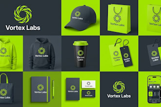 design brand identity business logo brand guideline design