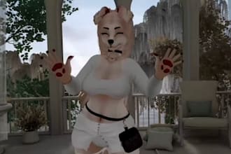 create furry, anime, and custom vrchat avatars rigging and nsfw commision 3d