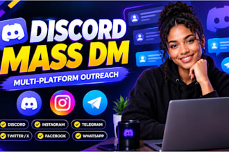 discord mass dm, instagram mass dm and telegram mass dm