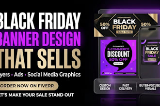 design a black friday holiday campaign banner cyber monday thanksgiving flyers