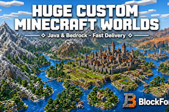 build huge custom minecraft worlds and terrain maps