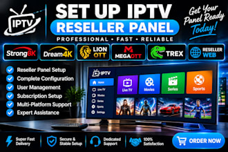 generate reseller panel,strong8k, dream4k, lion ott, megaott, reseller web, trex