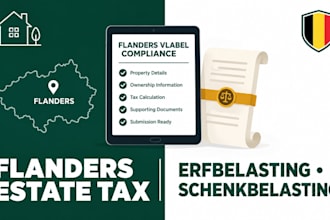 prepare flanders inheritance and gift tax records erfbelasting schenkbelasting