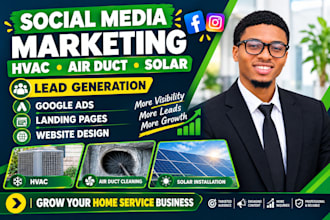 grow your hvac, air duct cleaning and solar business with social media marketing