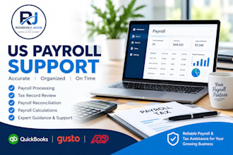 process payroll and reconcile US payroll tax records