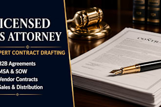 draft a master service agreement and sow by a US legal expert