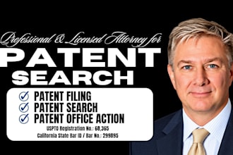 handle your patent search and registration
