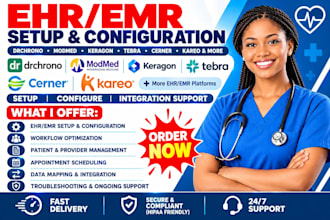 setup drchrono ehr modmed emr keragon amazing charts tebra cerner emr kareo emr