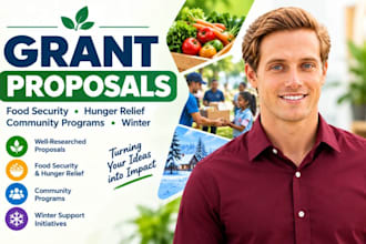 write grant proposals food security hunger relief community programs winter