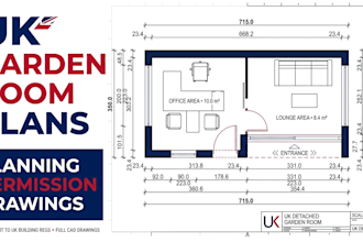 create UK garden room plans for planning permission and building regulations