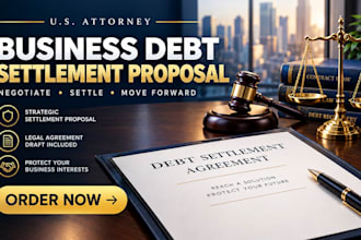 draft a strategic business debt settlement proposal