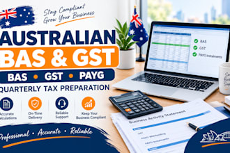 prepare australian bas, gst, payg instalments and quarterly tax return