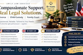 draft and prepare your california divorce and child custody paperwork