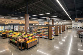 design supermarket, boutique, retail store layouts and shopfitting drawings