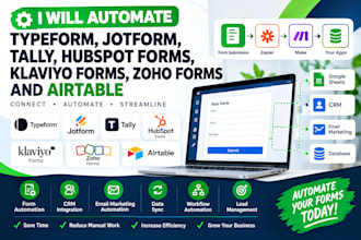 automate typeform jotform hubspot forms klaviyo forms zoho forms and airtable