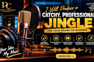 create a catchy custom jingle for your business, brand, or advertisement